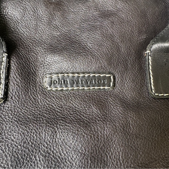 John Varvatos Large Leather Black Duffle bag - Picture 7 of 7